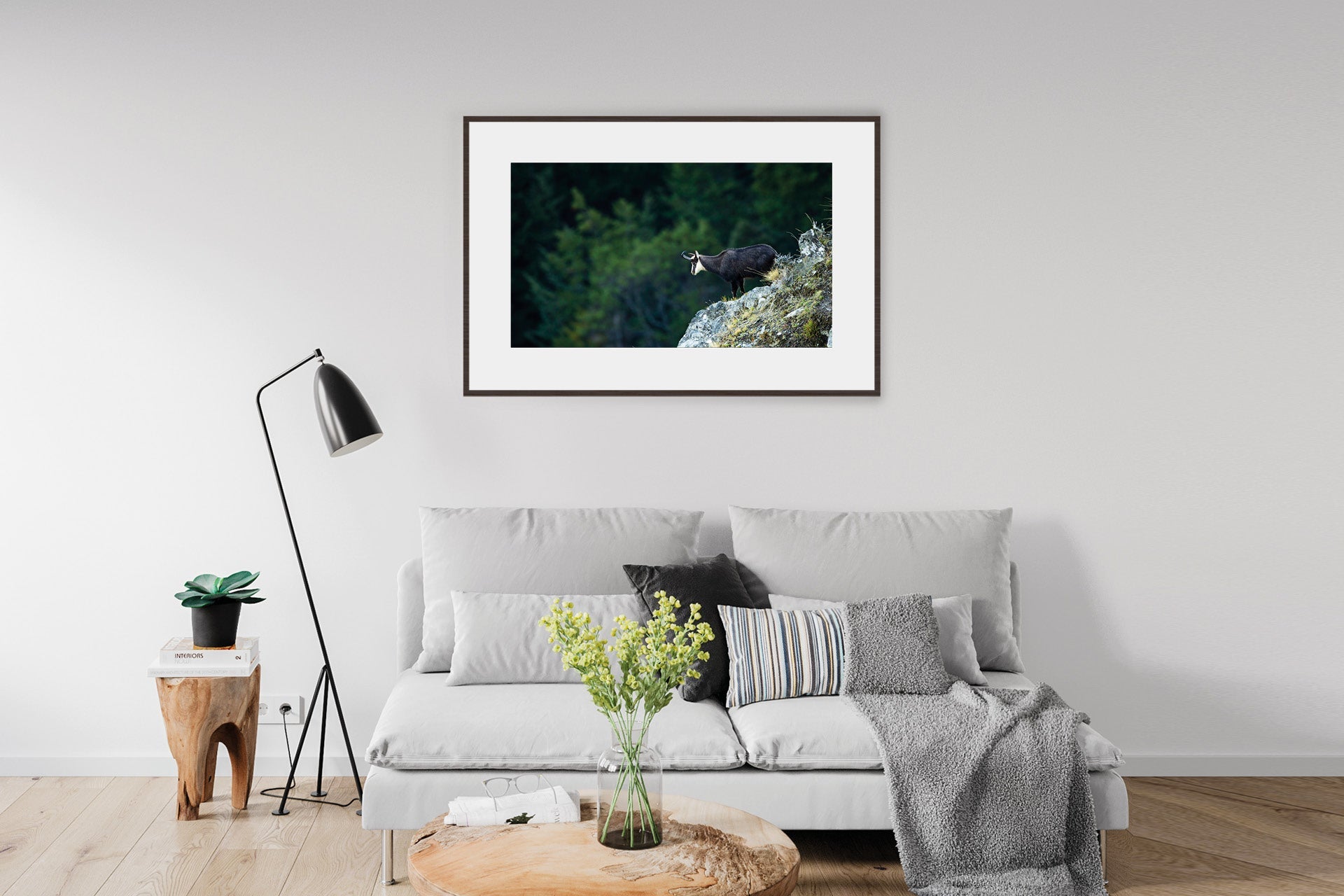 Chamois wall print