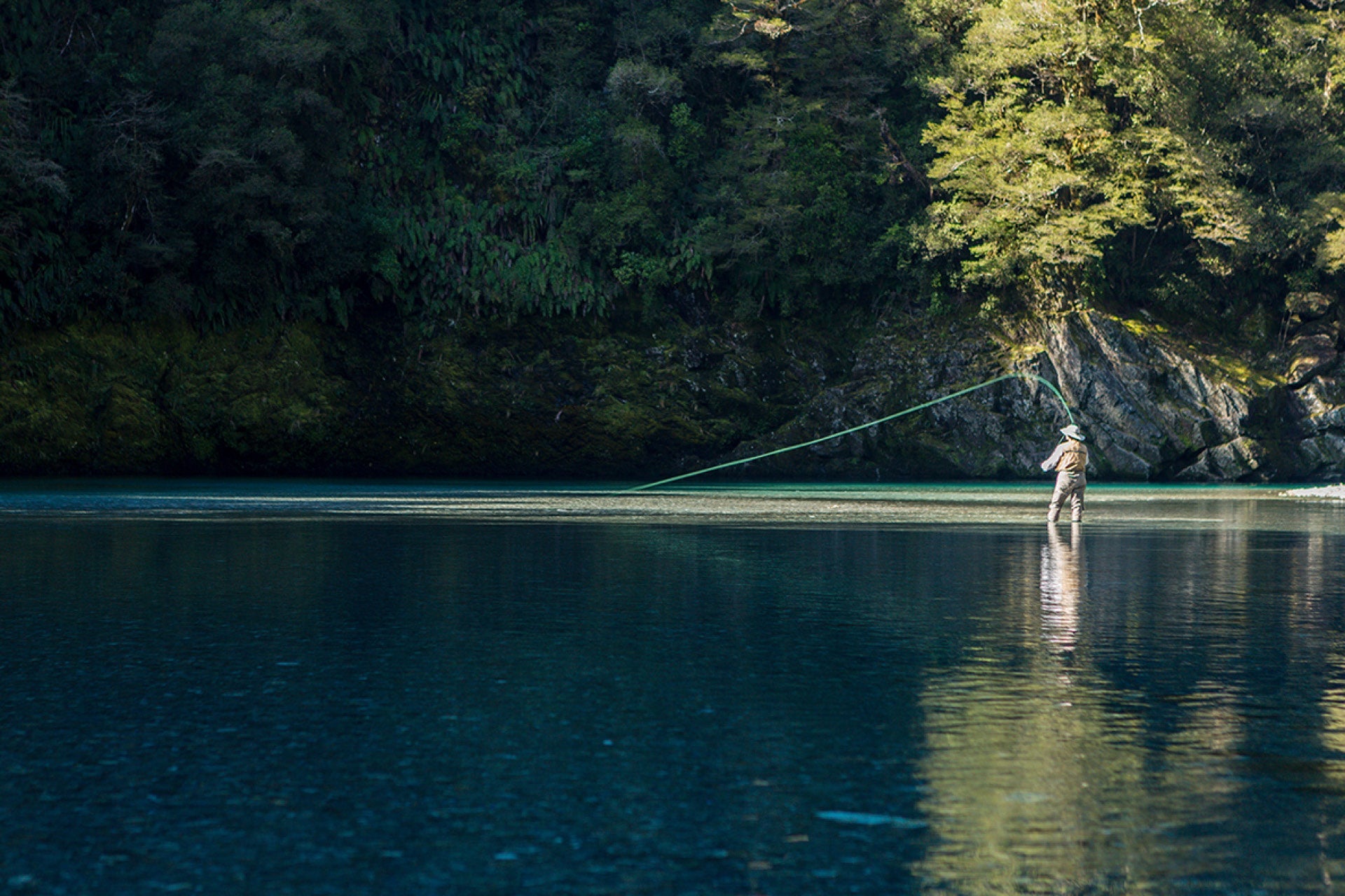 West Coast New Zealand Fly Fishing Stream wall print