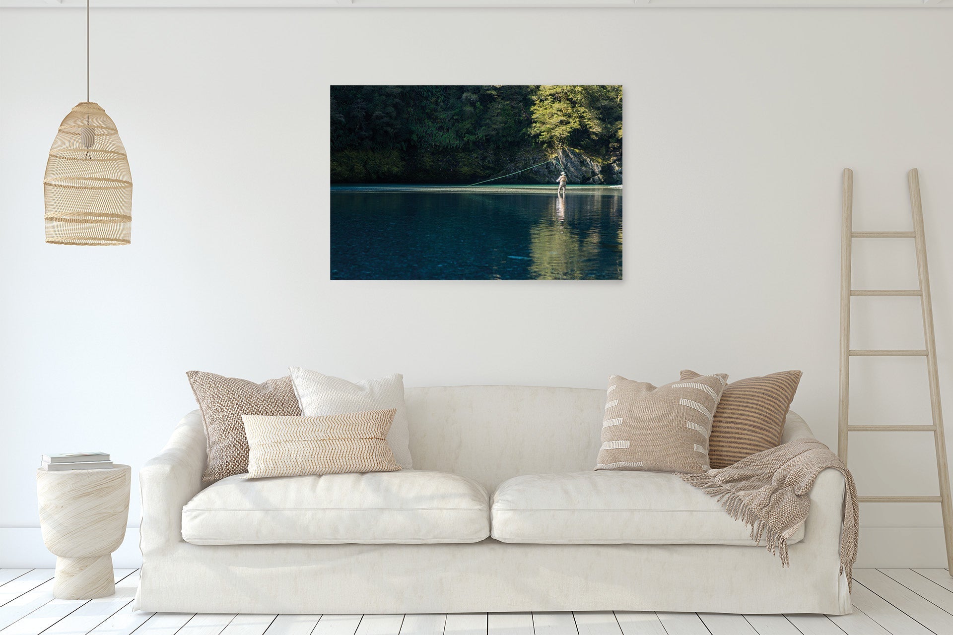 West Coast New Zealand Fly Fishing Stream wall print