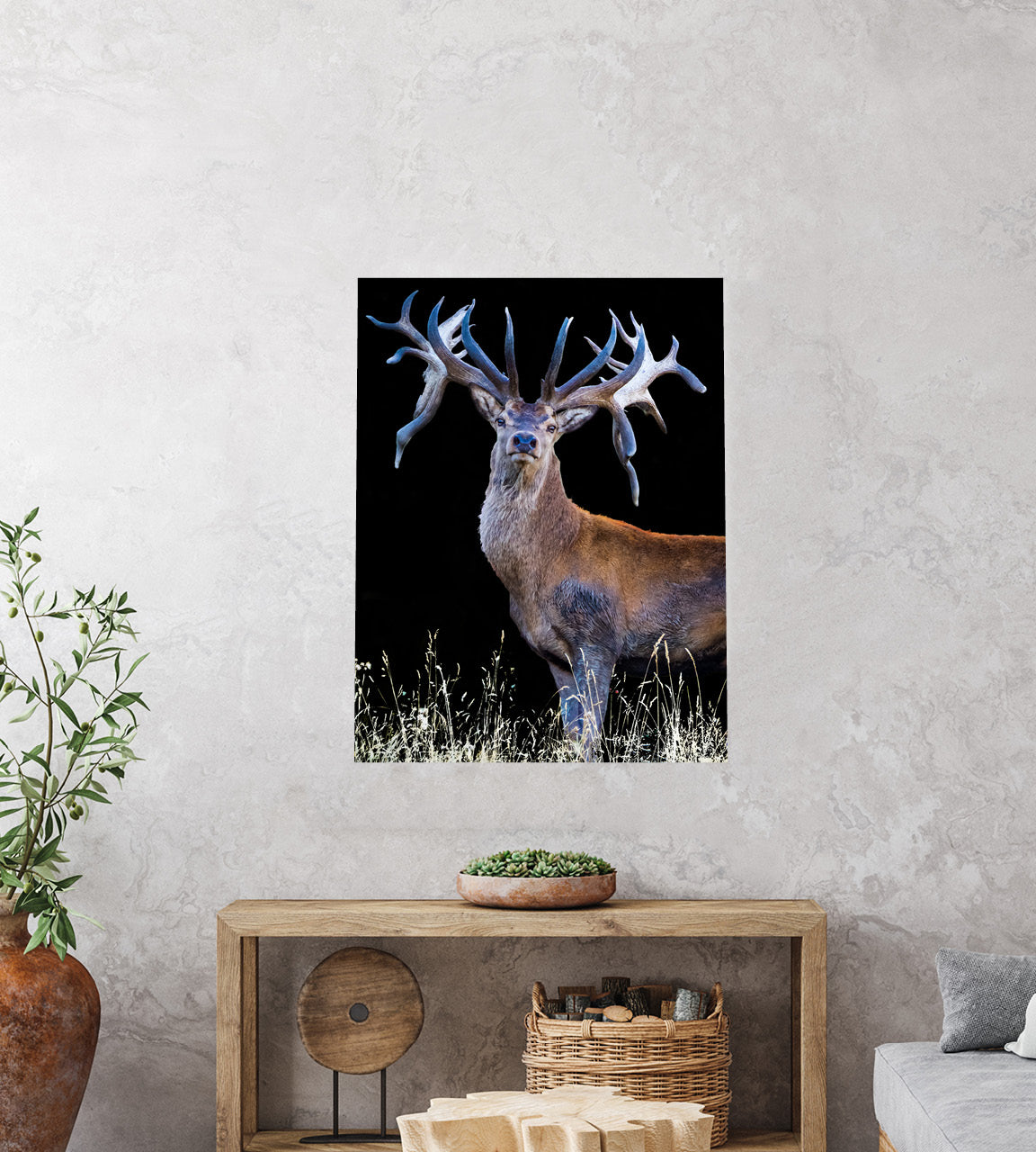 New Zealand Red Stag wall print 
